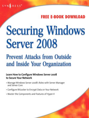 cover image of Securing Windows Server 2008